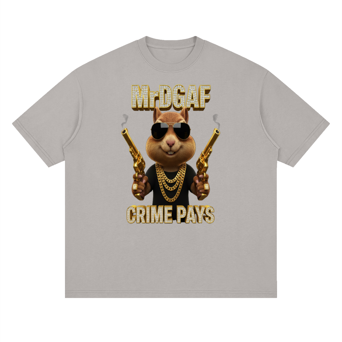 Crime Pays Graphic Tee — Mr. DGAF Dark Streetwear