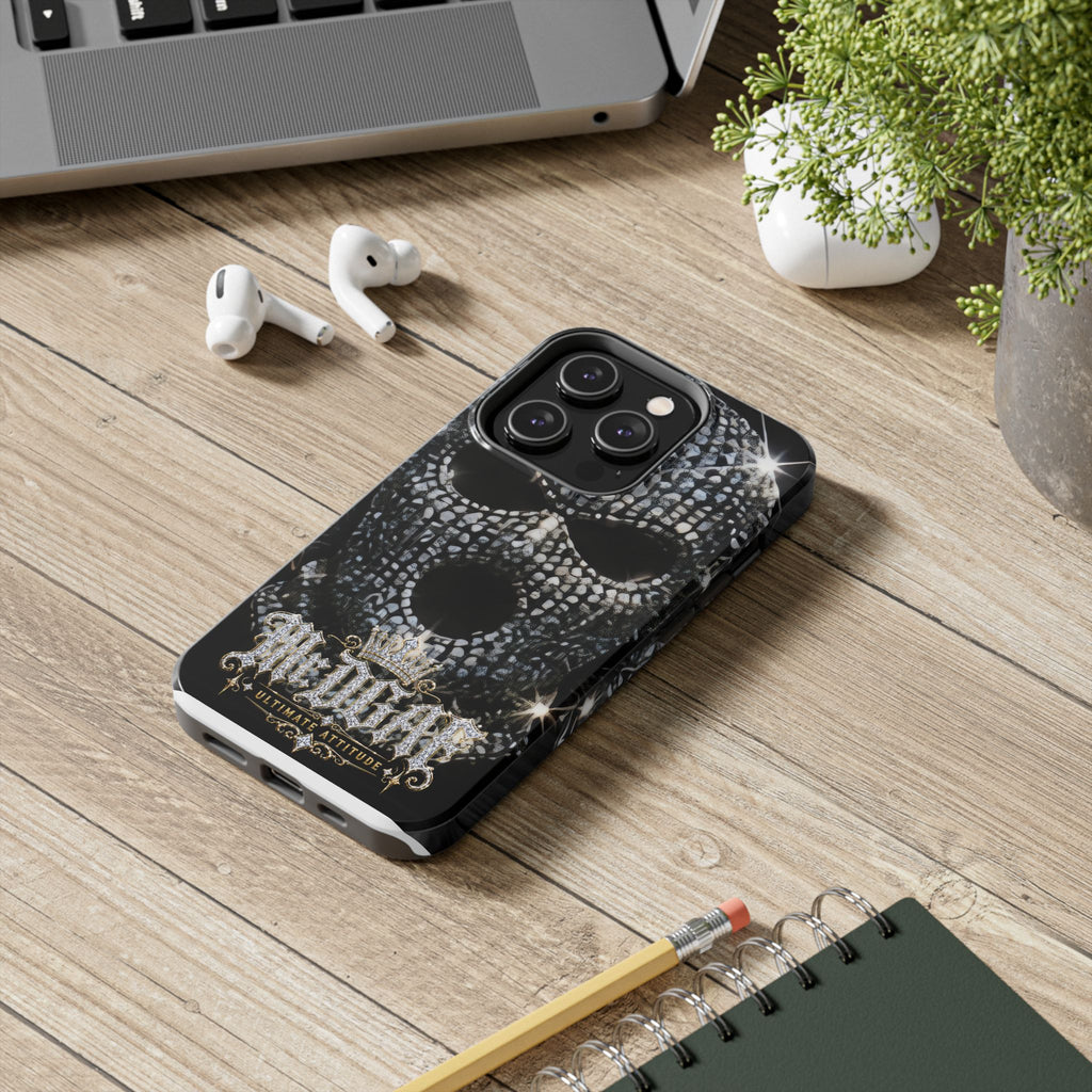 Skull Rhinestone Tough Phone Case — "Outlaw" Ultimate Attitude