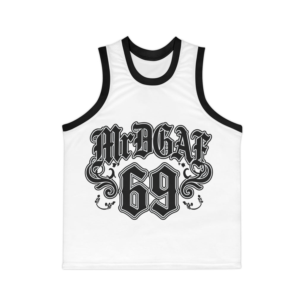 Basketball Jersey — Vintage Gothic "MrDgat 69" Number Tank