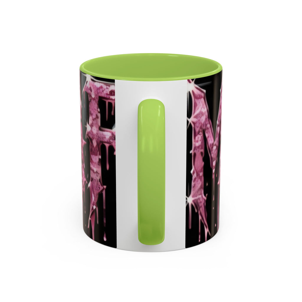 Dripping Pink Glitter Gothic Mug — Accent Coffee Cup (11/15oz)