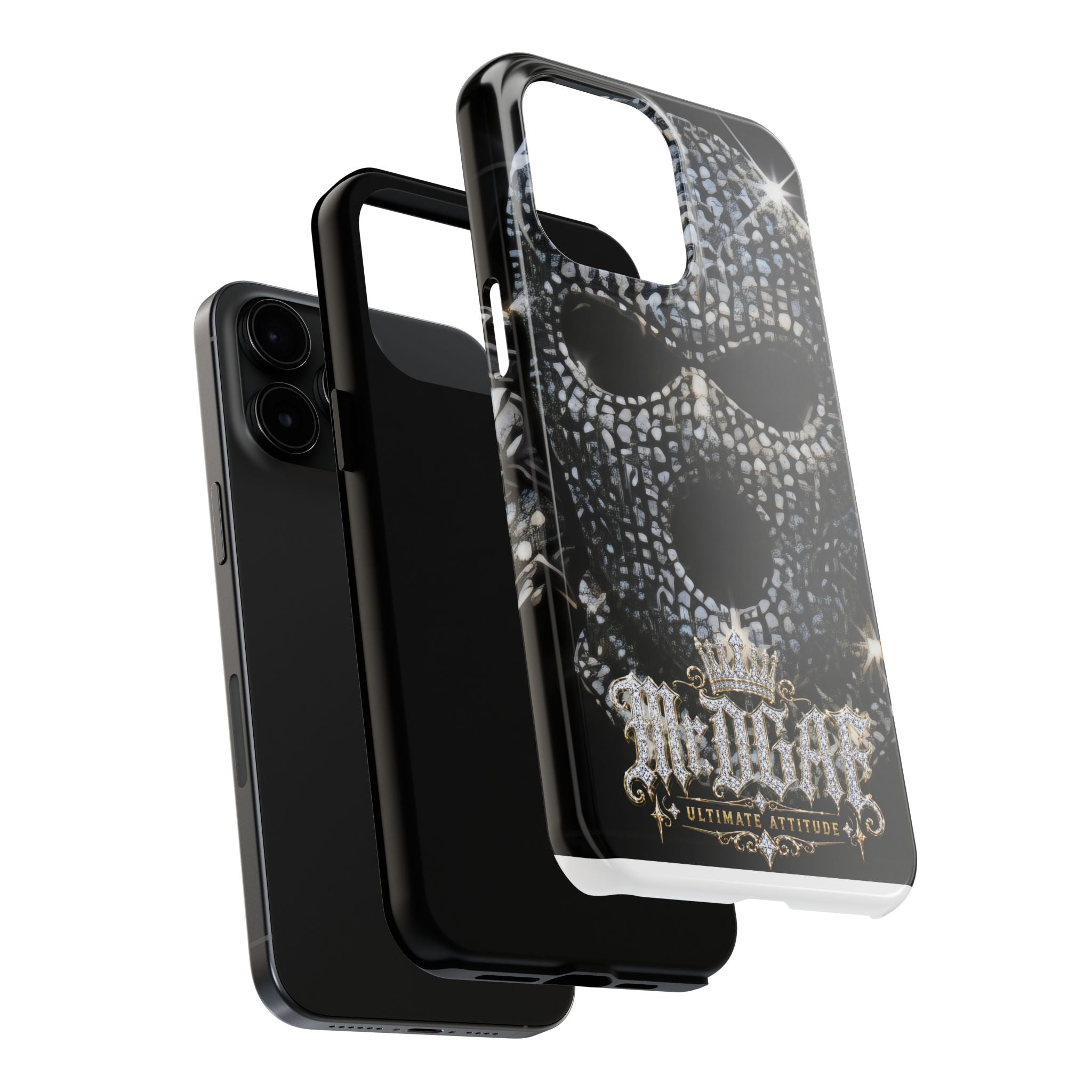 Skull Rhinestone Tough Phone Case — "Outlaw" Ultimate Attitude