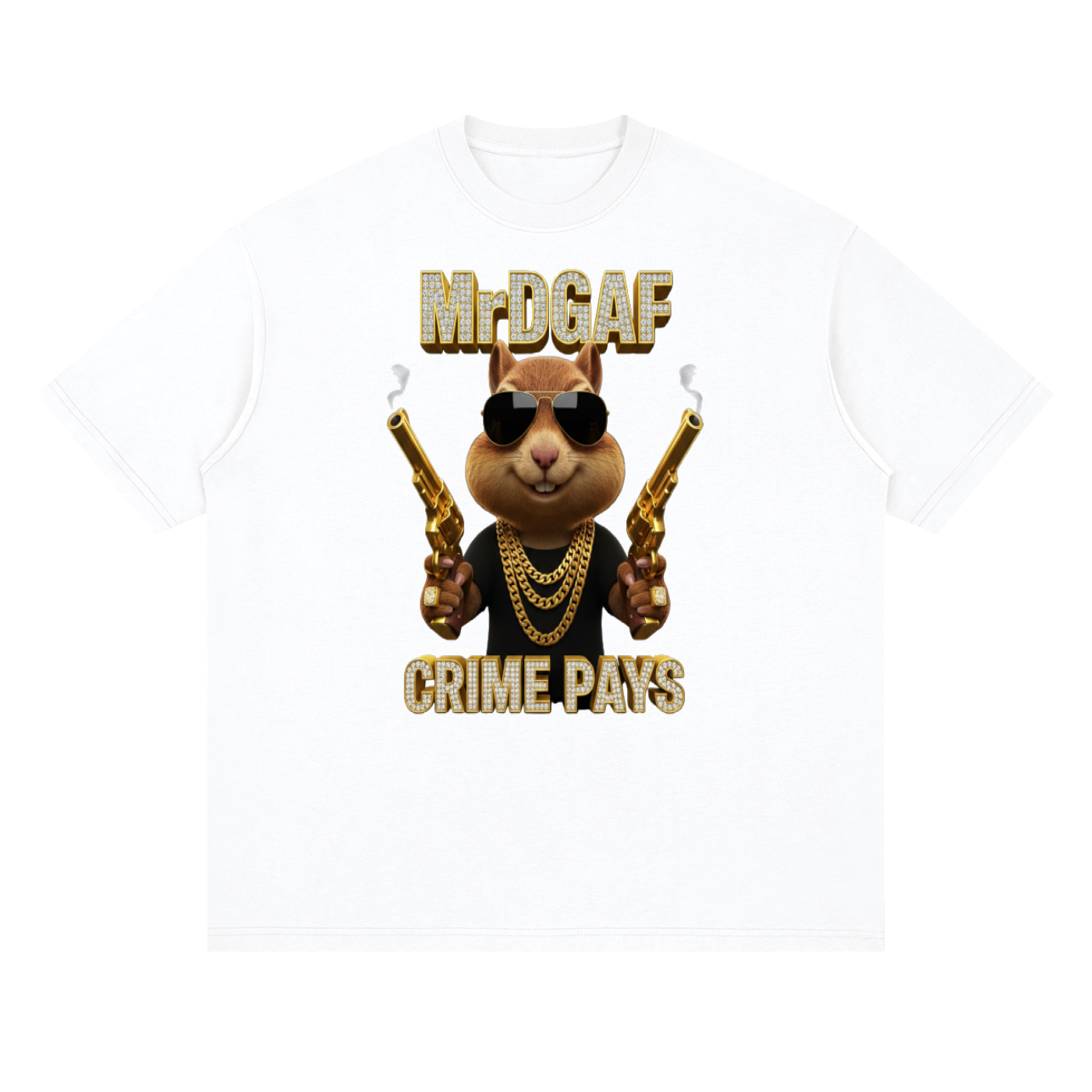 Crime Pays Graphic Tee — Mr. DGAF Dark Streetwear