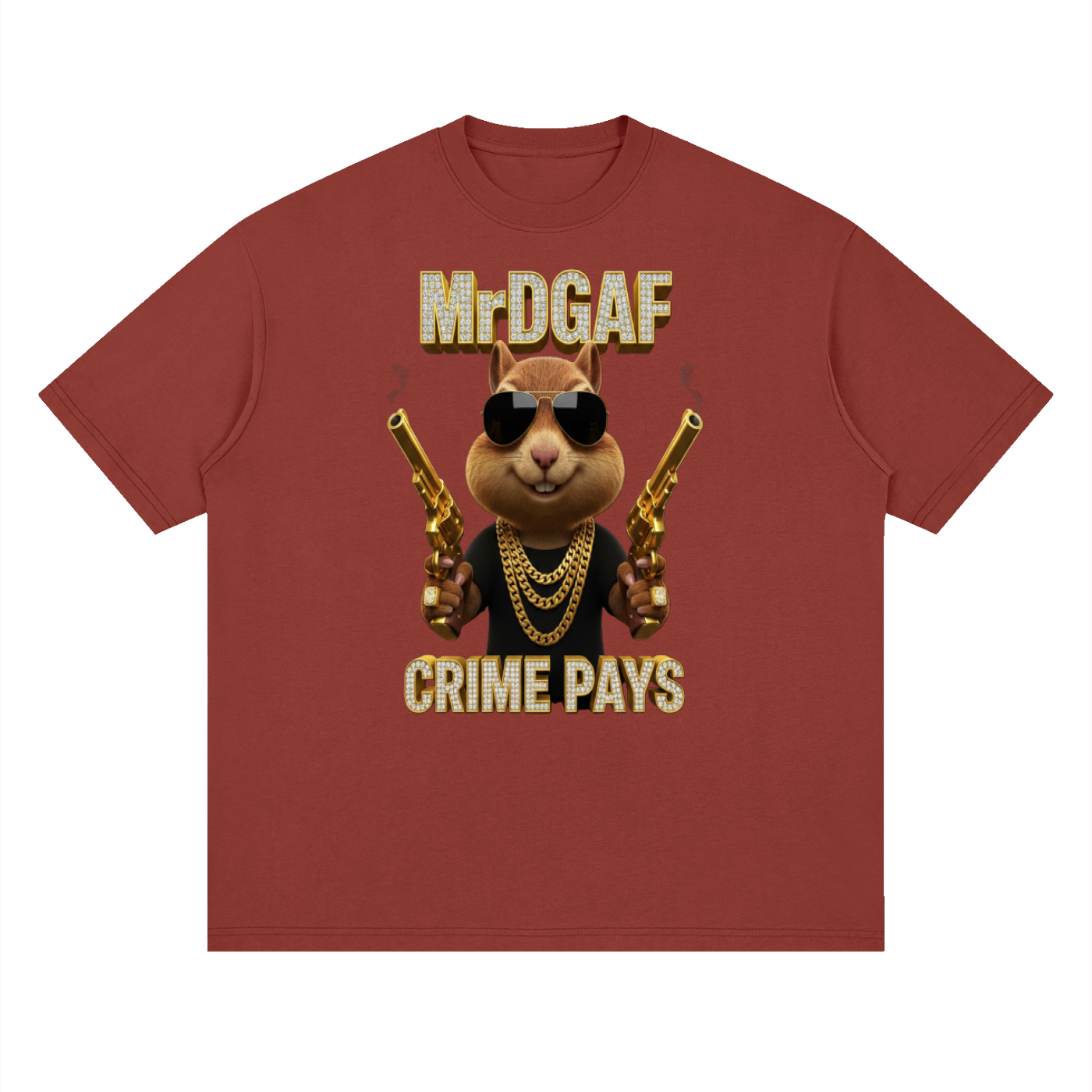 Crime Pays Graphic Tee — Mr. DGAF Dark Streetwear