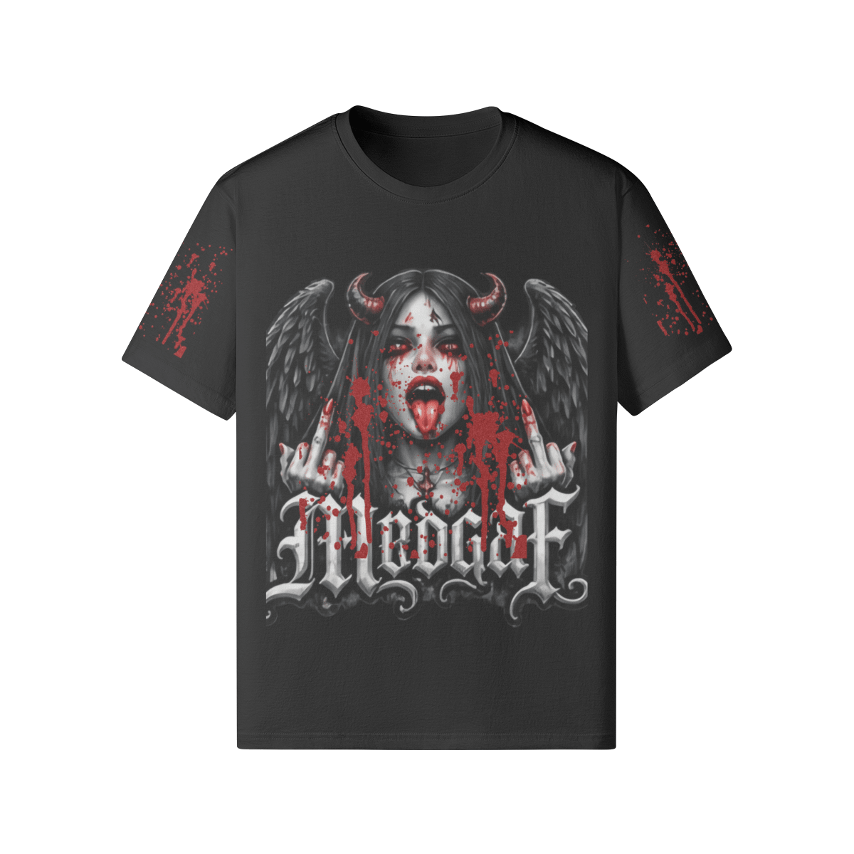 Blood Glitter Tshirt SE Devil Girl - mrdgaf.shop