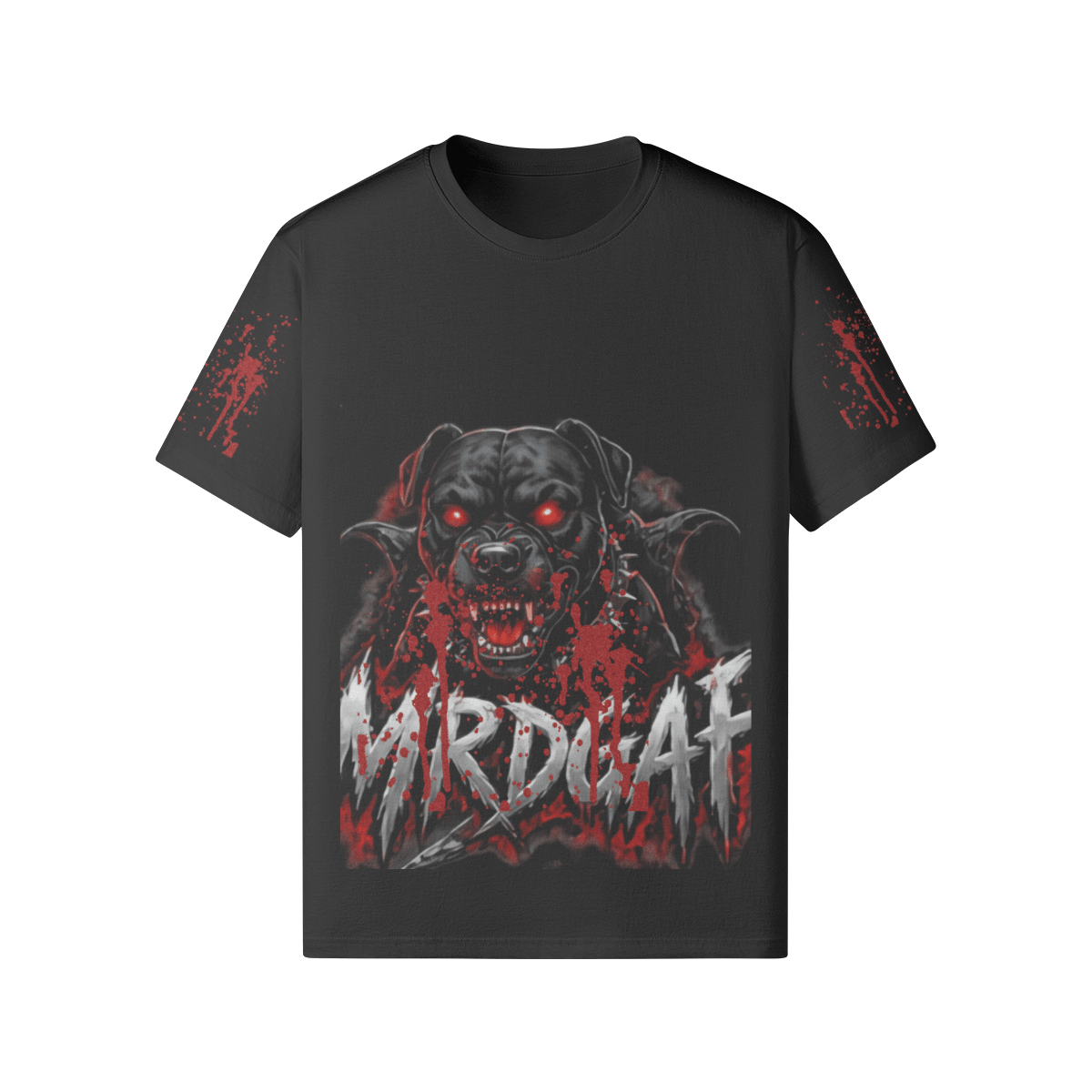 Blood Glitter Tshirt SE Evil Dog - mrdgaf.shop